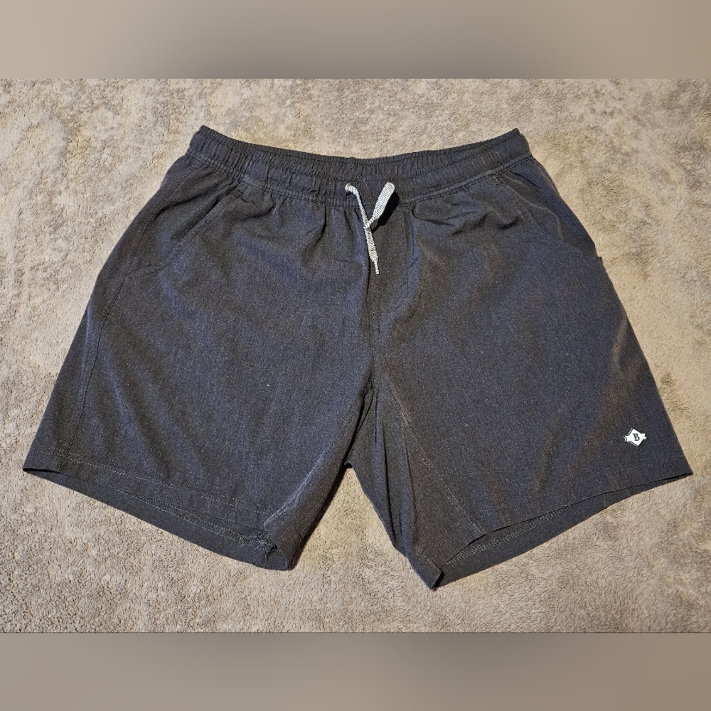 Burlebo - Men's Athletic Short - Heather Black - Retro Duck Camo Liner